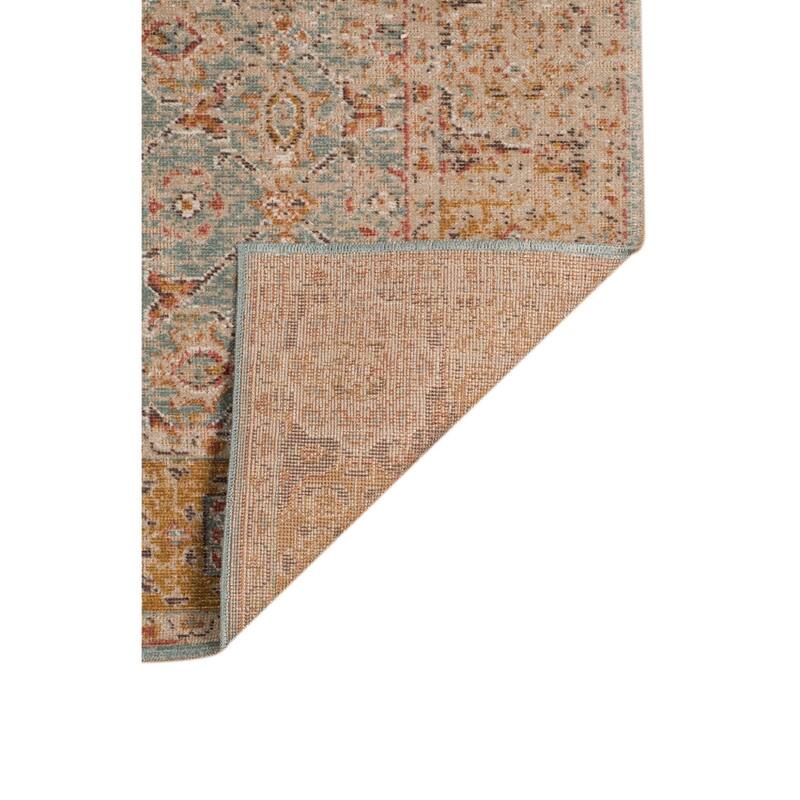 HomeRoots Floral Transitional Rectangle Area Rug - 36.00 in. x 26.00 in. x 0.15 in.