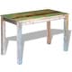 preview thumbnail 3 of 6, vidaXL Dining Table Solid Reclaimed Wood 45.3"x23.6"x30" - multi-color