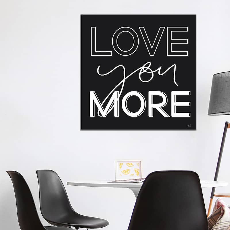 iCanvas "Love You More" by Lux + Me Designs Canvas Print - 37x37x1.5