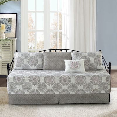 Serenta 6 Piece Cotton Blend Daybed Bedspread Coverlet Set - 75" x 39"