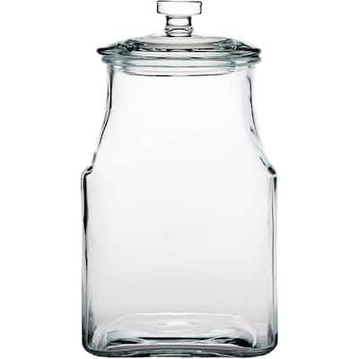 Amici Home Carlisle Glass Canister Square Jar Food Safe