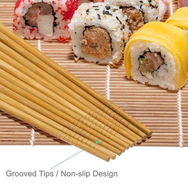 Bamboo Sushi Making Kit with 2 Sushi Rolling Mats, 5 Pairs Bamboo  Chopsticks, Rice Paddle and Spreader - BlauKe - 9-Pack - On Sale - Bed  Bath & Beyond - 39463739