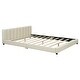 preview thumbnail 5 of 13, Queen Size & Twin XL Size Upholstered Platform Bed, PU Leather Mother & Child Bed, Convertible for Two Separate Beds