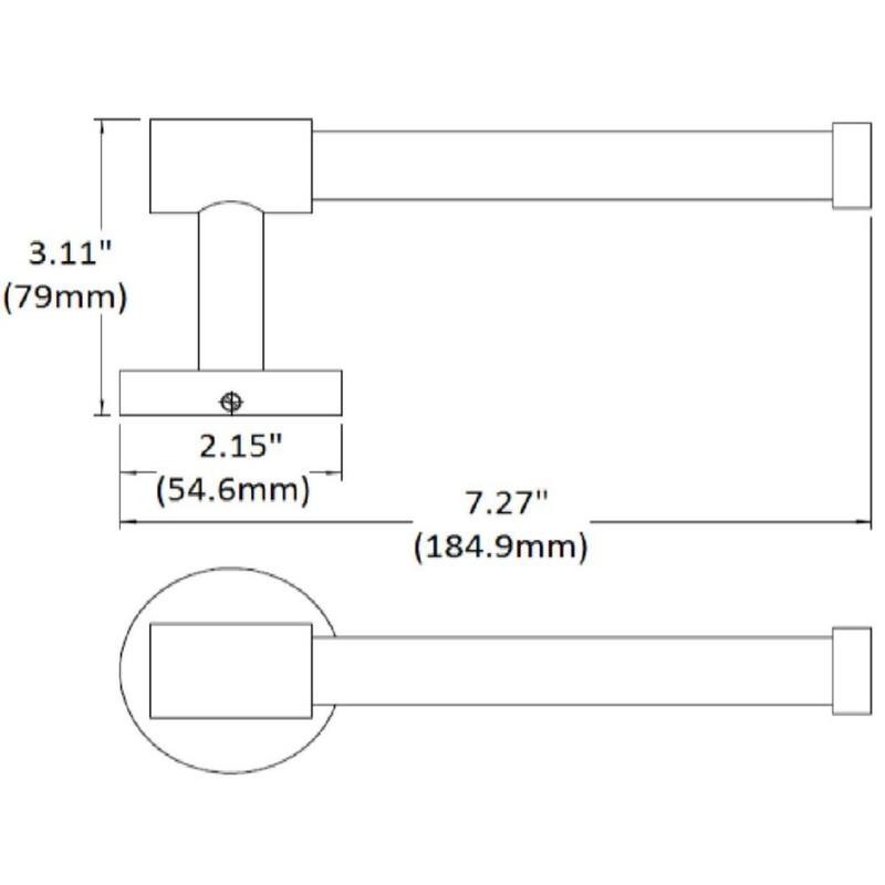 Design House Graz Wall Mounted Toilet Paper Holder