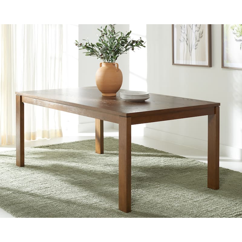 SAFAVIEH Couture Fridrika Wooden Dining Table - 70" W x 40" D x 30" H - 70Wx40Dx30H - Medium Oak