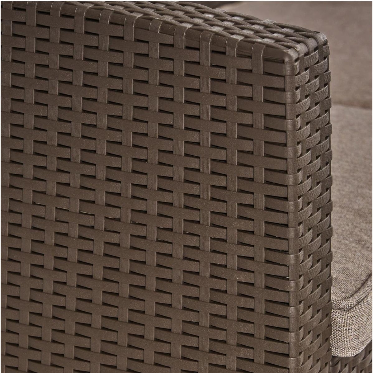 Comet 6-Piece Faux Wicker and Concrete Outdoor Fire Pit Chat Set-image