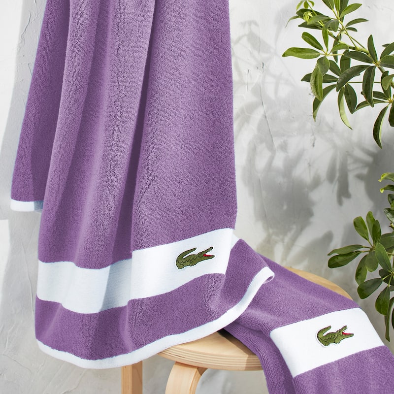 Lacoste Sport Stripe Supima Cotton 6-Piece Bath Towel Set