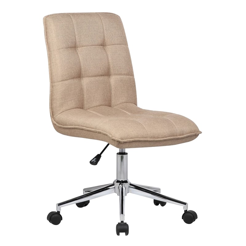 Porthos Home Lada Adjustable Swivel Office Chair, Linen Upholstery