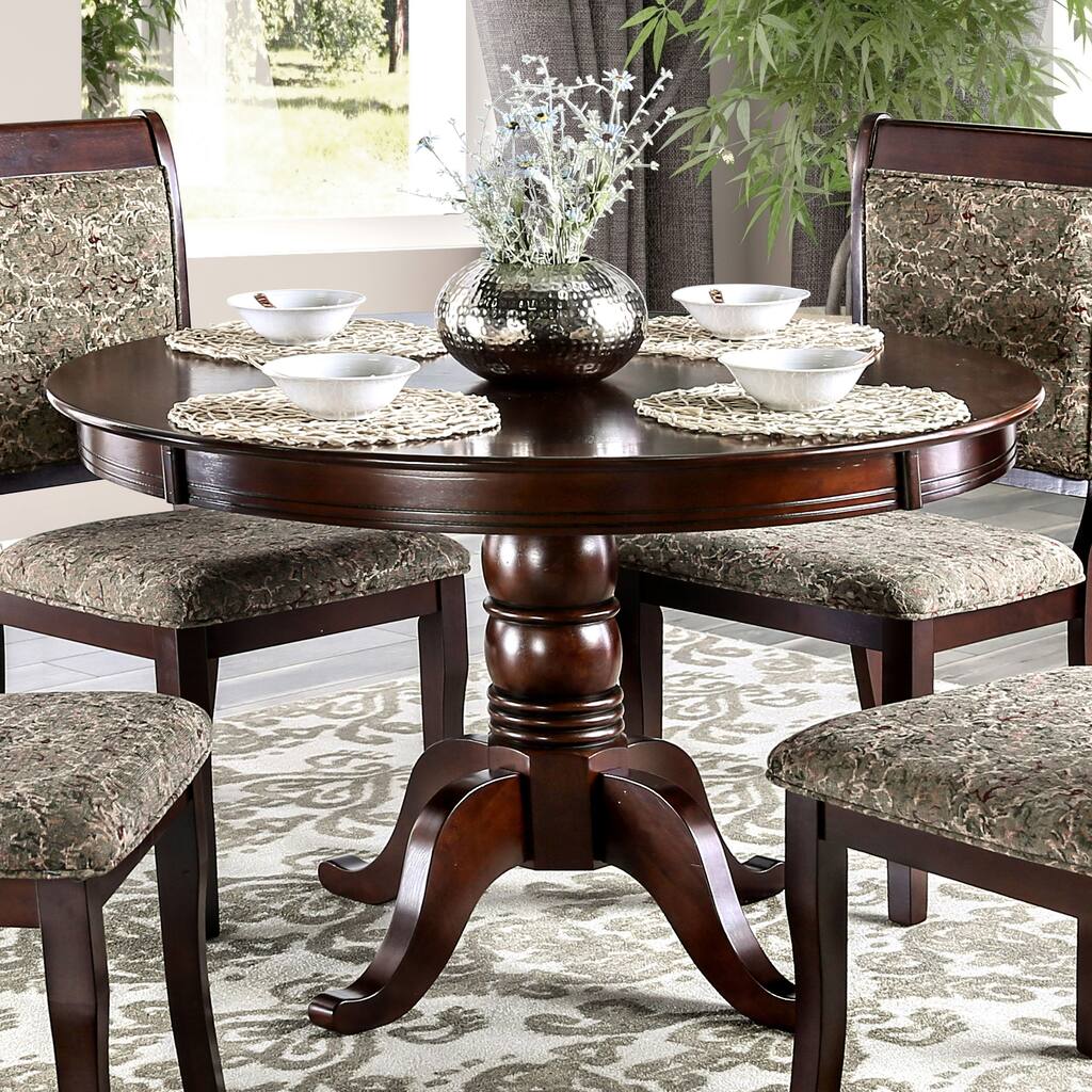 Furniture of America Kizi Transitional Cherry 48-inch Dining Table