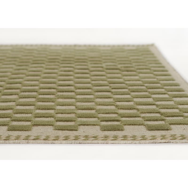 Momeni Willow Hand Woven Wool Checker Area Rug