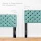 preview thumbnail 22 of 54, Lizzy Tufted Twin Performance Velvet Headboard