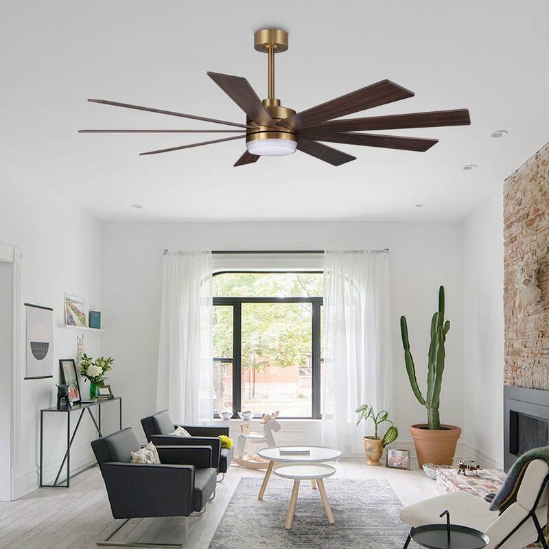 WINGBO 65/72 inch DC Motor Indoor Ceiling Fan with Light & Remote...
