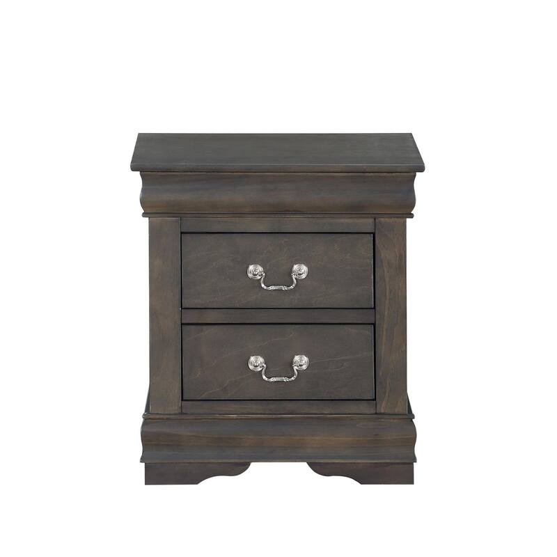 Transitional Style Wooden Nightstand