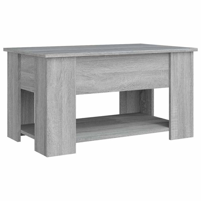 vidaXL Coffee Table Lift Top End Table Accent Side Sofa Table Engineered Wood - 31.1" x 19.3" x 16.1"