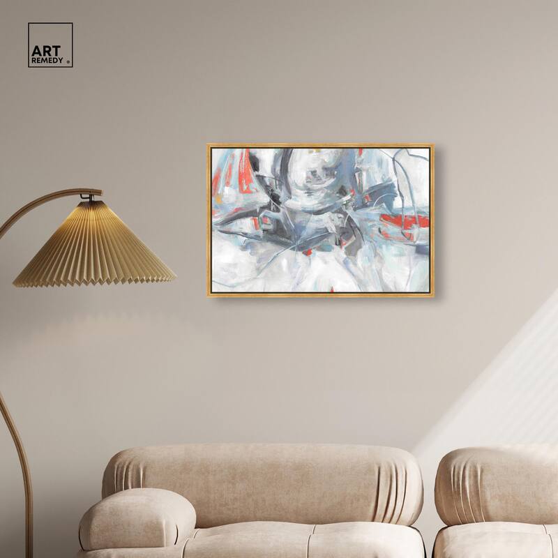 Grey Touches Canvas by Art Remedy
