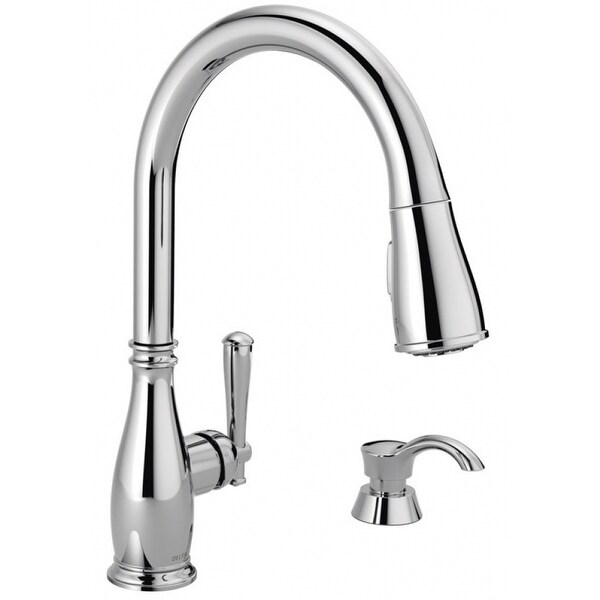 Delta 19962-SD-DST Single-Handle Pull-Down Kitchen Faucet ...