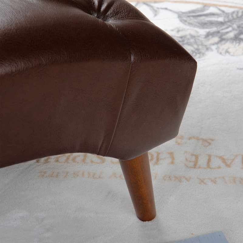 62"W Upholstered Chaise Lounge