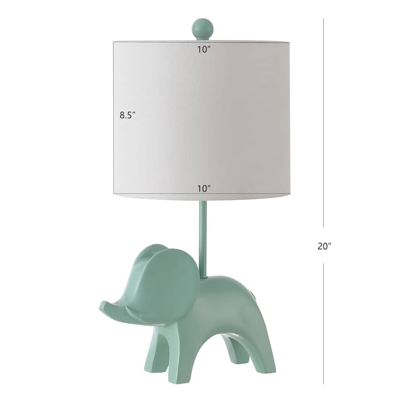 SAFAVIEH Kids Lighting Jonna 20" Elephant Lamp - 11.5"x10"x20" - 12"Wx10"Dx20"H