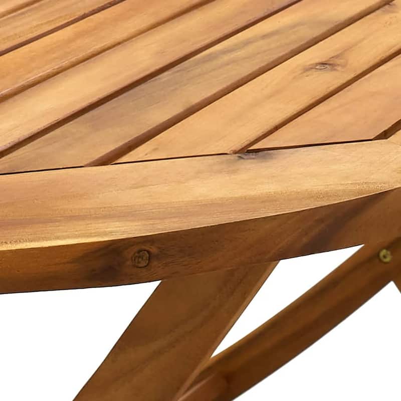 vidaXL Patio Dining Set Outdoor Furniture 7 Piece Polypropylene and Solid Wood - 13.2 x 24.8 x 11.6