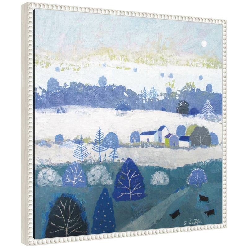 Kate and Laurel Sylvie Winter Dales Framed Canvas by Giuliana Lazzerini - 22x22