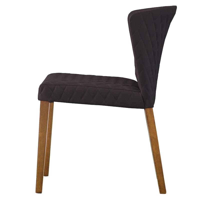 NPD Furniture Albie Diamond Stitching Faux Leather Dining Chair (Set of 2)