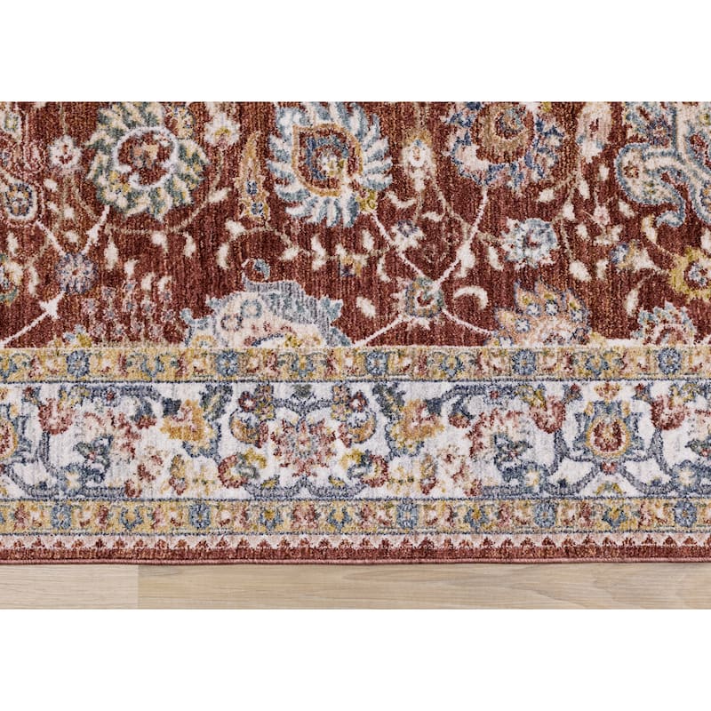 Olivia Collection - Classic Elegant Border Area Rug