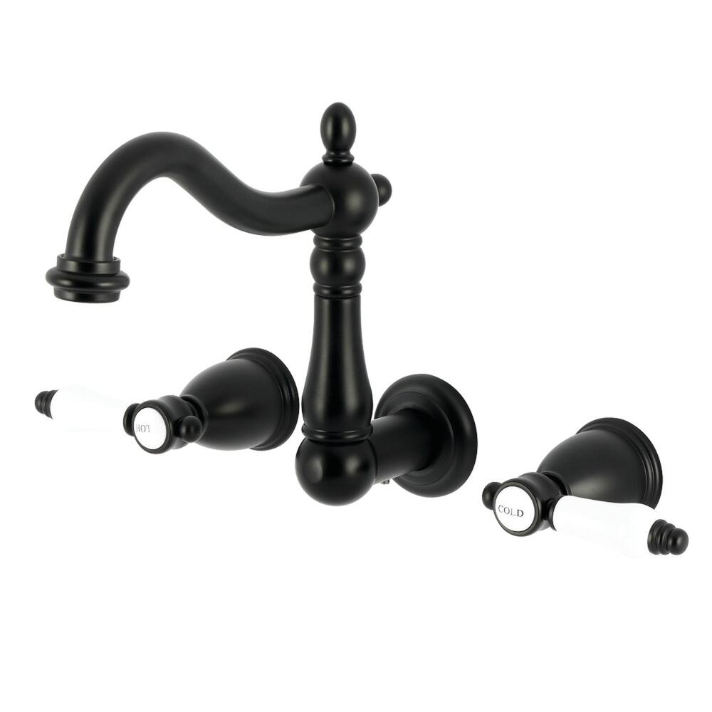 Kingston Brass Bel-Air Double-Handle Wall Mount Bathroom Faucet