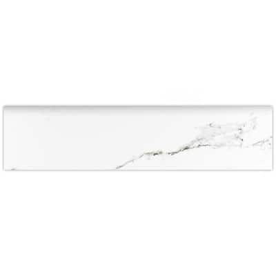 Merola Tile Timeless Calacatta Battiscopa 3-1/8" x 12-3/4" Ceramic Wall Trim - (1 Tile)