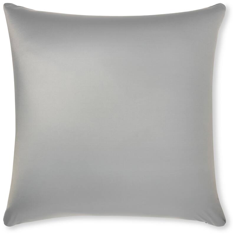 Throw Pillow Cozy Soft Microbead Light Grey: 1 Pc - | 24 x 24 |