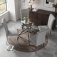 preview thumbnail 3 of 7, 47.2 Inch Clear Tempered Glass Round Dining Table