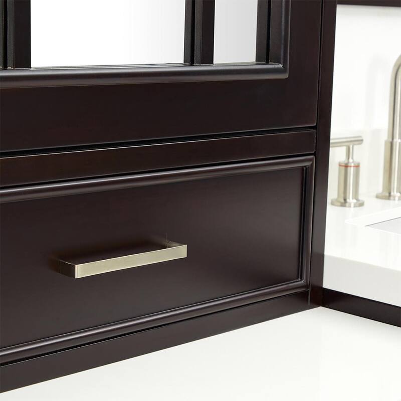 Ariel M085DWQR Stafford 85" Free Standing Double Basin Vanity Set with