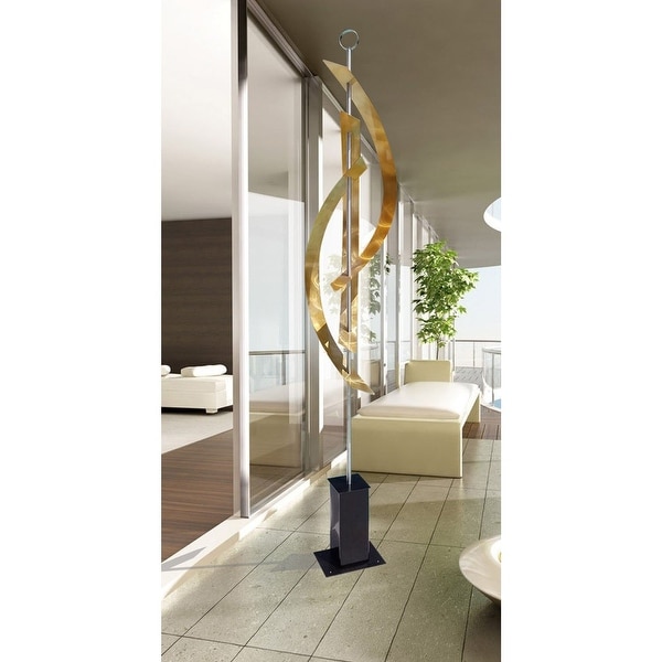 Statements2000 Abstract Metal Sculpture Indoor Outdoor Art Garden Statue by Jon Allen - Centinal - 82" x 18" x 18"