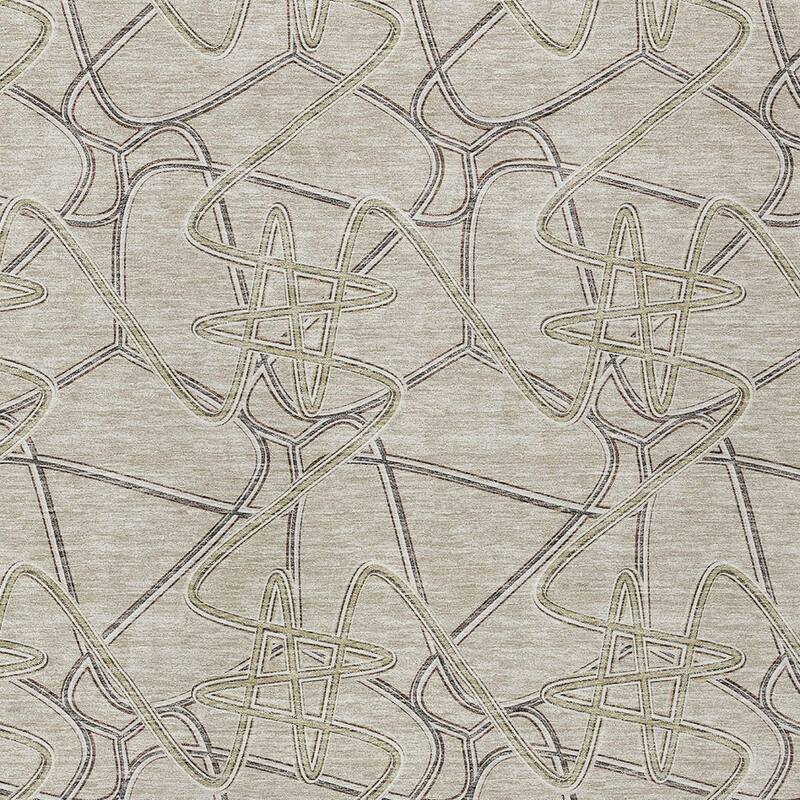 HomeRoots Geometric Contemporary Rectangle Outdoor Rug