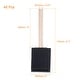 preview thumbnail 2 of 3, 2 Inch Foam Paint Brushes Bevel Edge w Wood Handle Sponge Brush 48Pcs - Black - 2" Black
