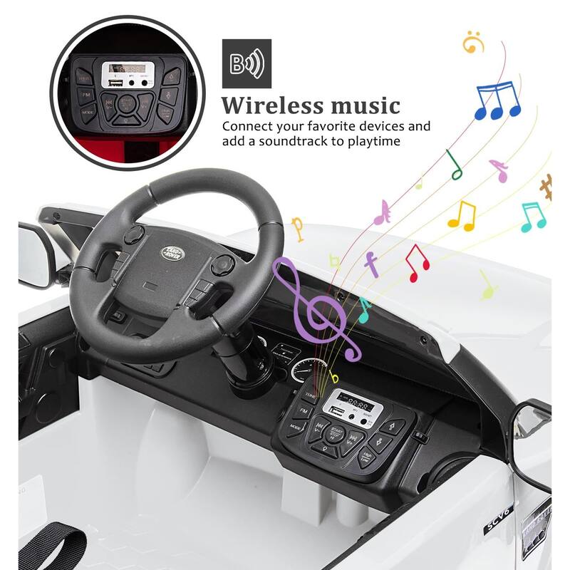 Licensed Land Rover Ride on Car, 12V 4.5 MPH Ride on Toys for Toddlers 3-8