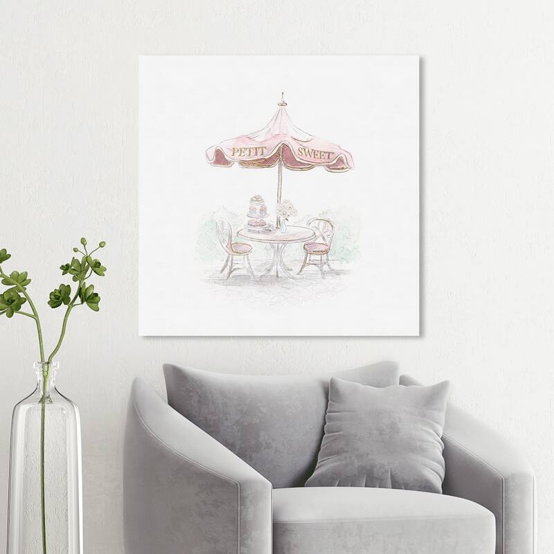 Wynwood Studio 'Petit Sweet I' Floral and Botanical Wall Art Canvas Print Florals - Pink, White - 30 x 30