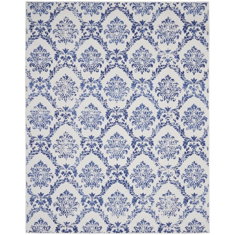 Jehol Power Loomed Distressed Non Skid Stain Resistant Area Rug By HomeRoots - 120' X '96' X '0.39