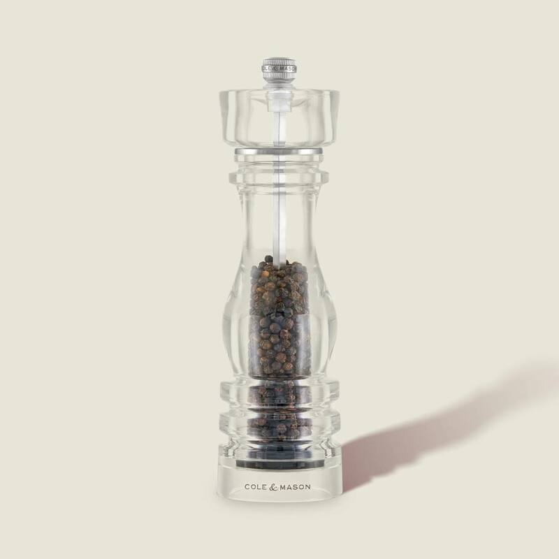 Cole & Mason London Acrylic Pepper Mill 8.75",