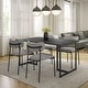 preview thumbnail 17 of 19, Amisco Yasmina Upholstered Dining Chair with Metal Leg