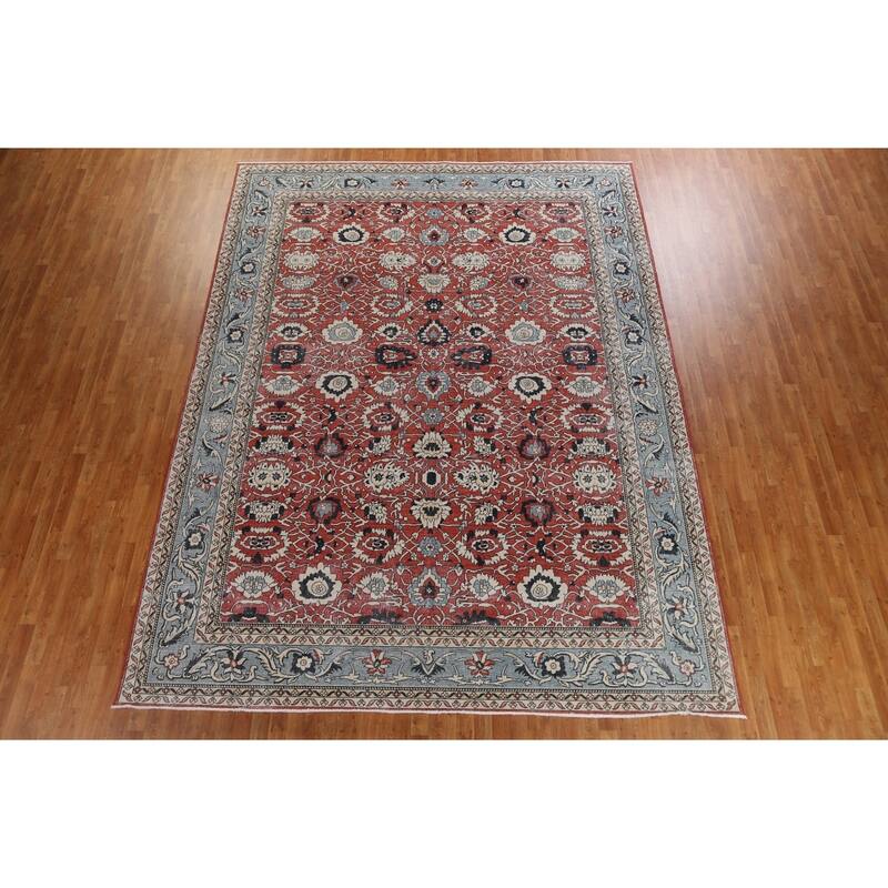 Floral Sultanabad Ziegler Turkish Oriental Wool Area Rug Hand-knotted - 9'9" x 13'0"