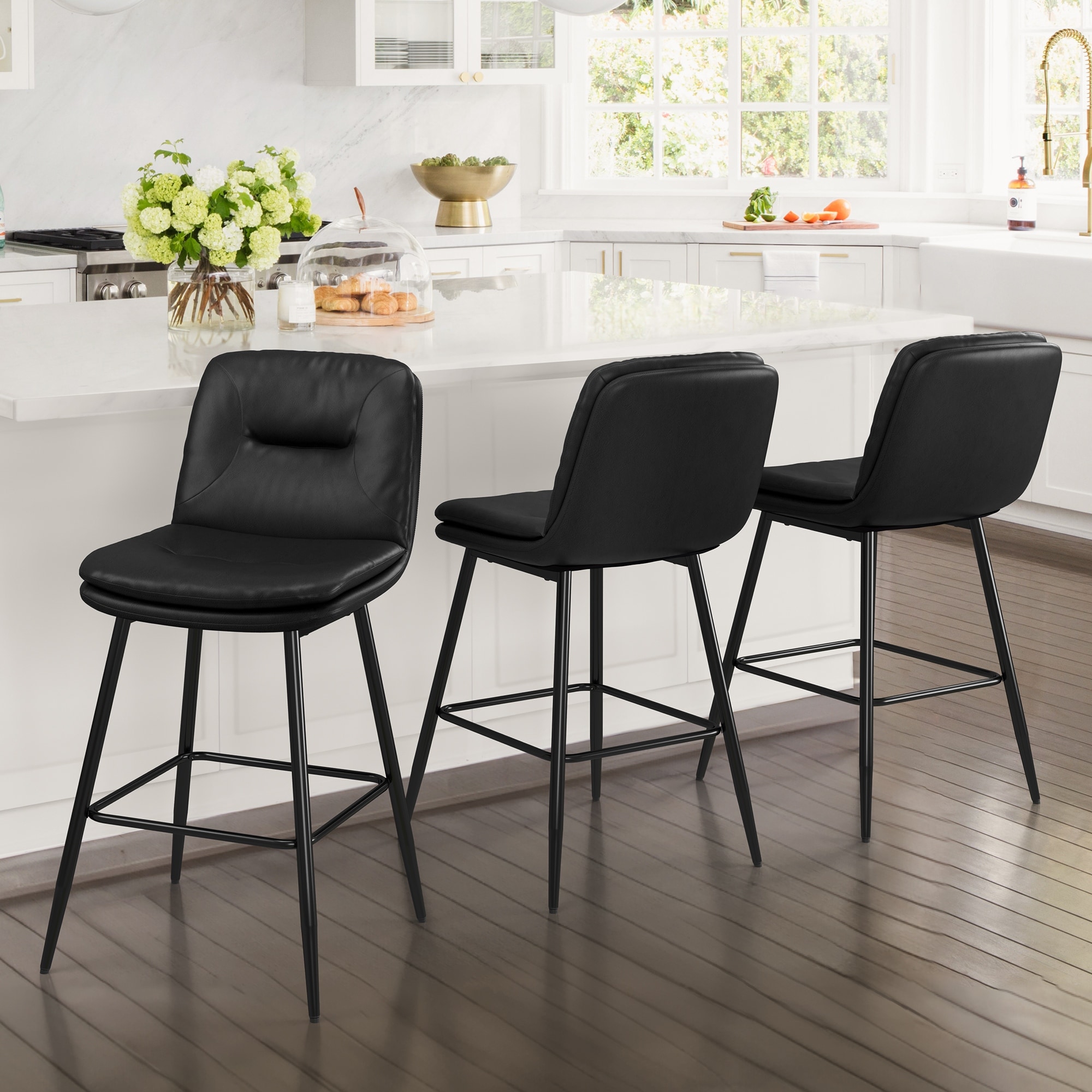 Counter stools with backs sales set of 3