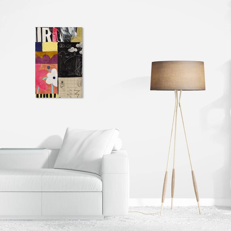 Wynwood Studio Canvas Abstract Rain Purpose Black Modern & Contemporary Wall Art Canvas Print - 16 x 24