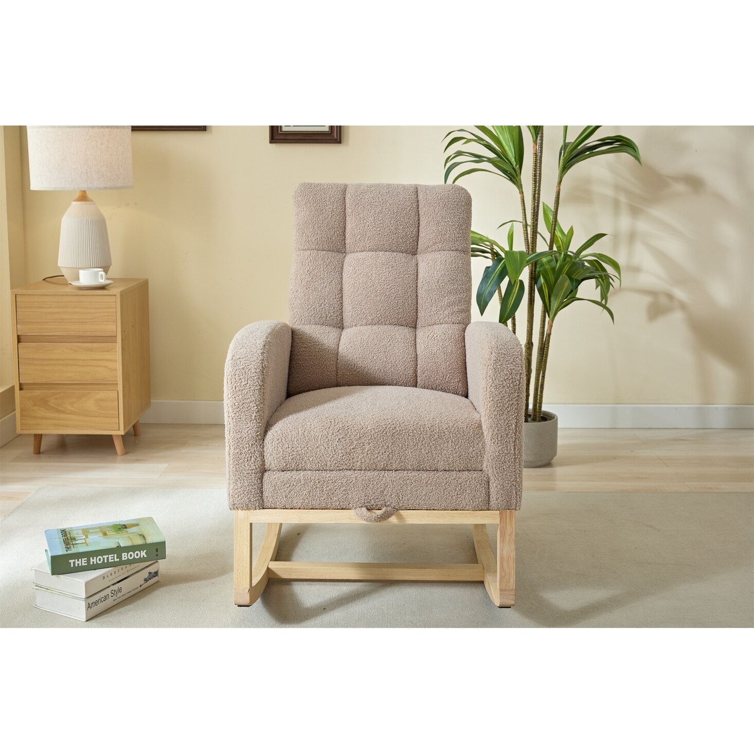 Sharan Cherry Rocking Chair Bed Bath Beyond 12016359