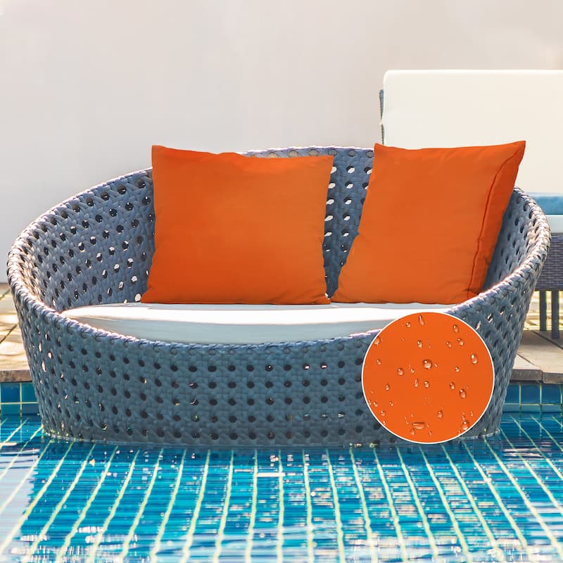 A1HC All-weather Waterproof Outdoor Throw Pillow Covers, Set of 2