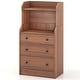 preview thumbnail 10 of 8, Gymax 3-Drawer Dresser 44'' Tall Wood Storage Organizer Chest w/ 2