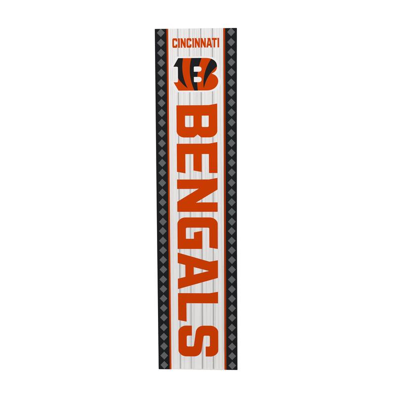 47" Double Sided Seasonal Porch Leaner, Cincinnati Bengals - 47" x 11.25"