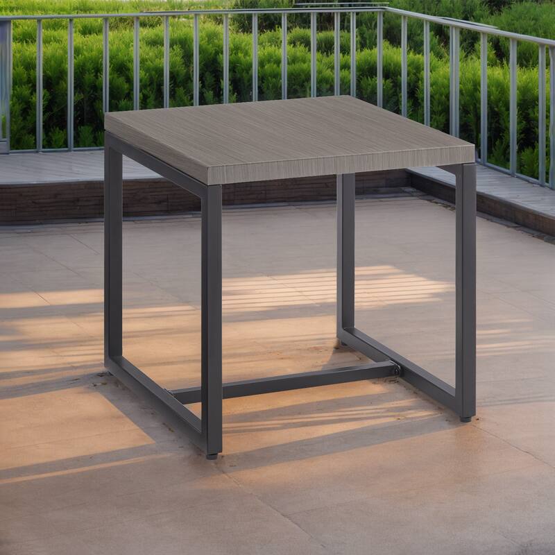 Outdoor Patio Coffee Tables for Swivel Chair - Grey