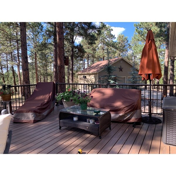 Duck Covers Ultimate Waterproof 70 Inch Patio Loveseat Cover 