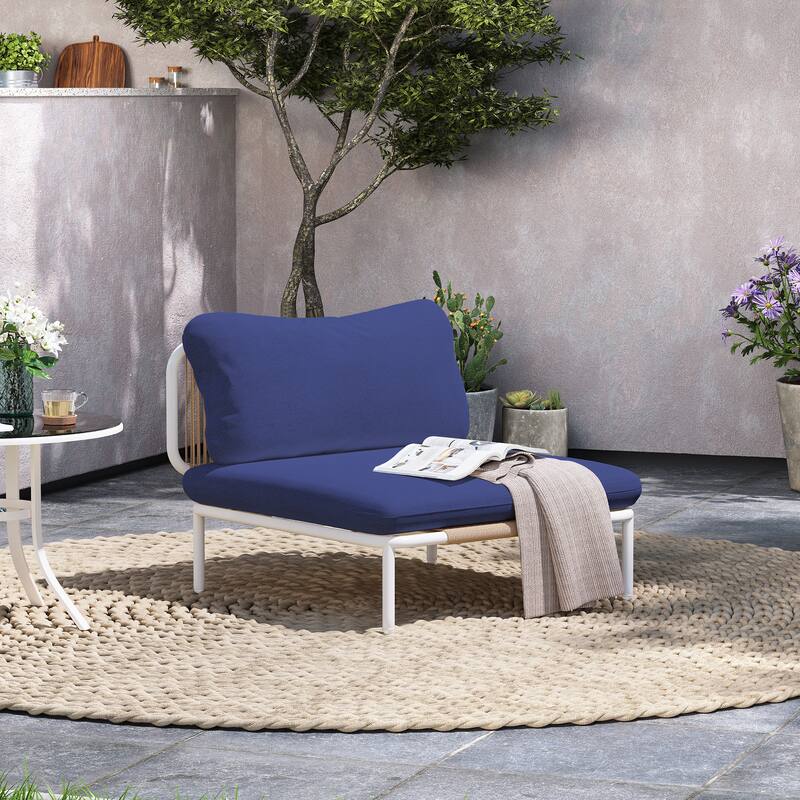 Outdoor Cushioned Sectional Sofa Chat Set Patio Furniture Conversation Set, Free Combination