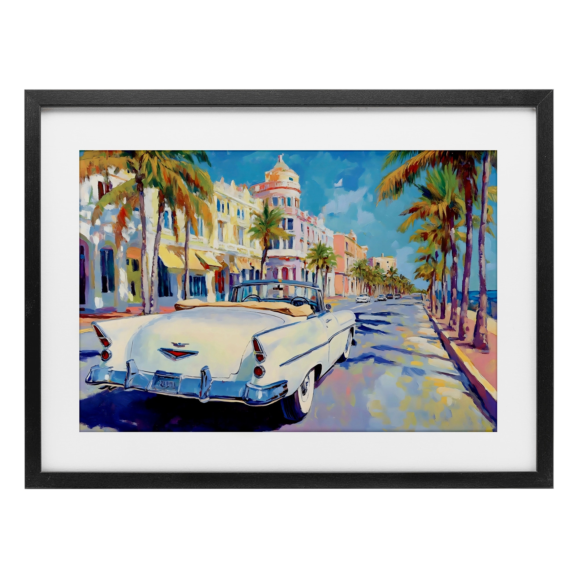Stupell Vintage Convertible Boulevard Under Glass Framed Design By Franklyn Gregory